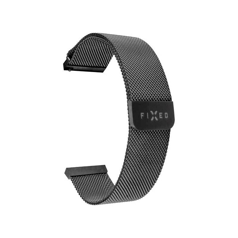 Fixed - Universal Smartwatch - Mesh Metal Rem - (22mm) - Sort
