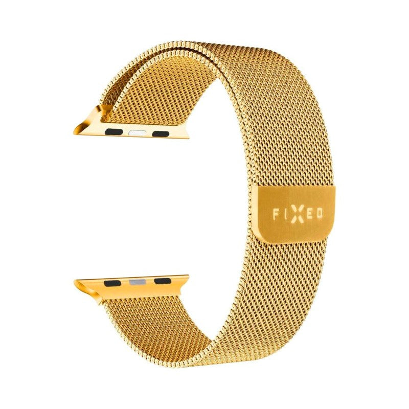Apple Watch (38 / 40 / SE / 41 / 42mm) - Fixed Mesh Metal Rem - Guld