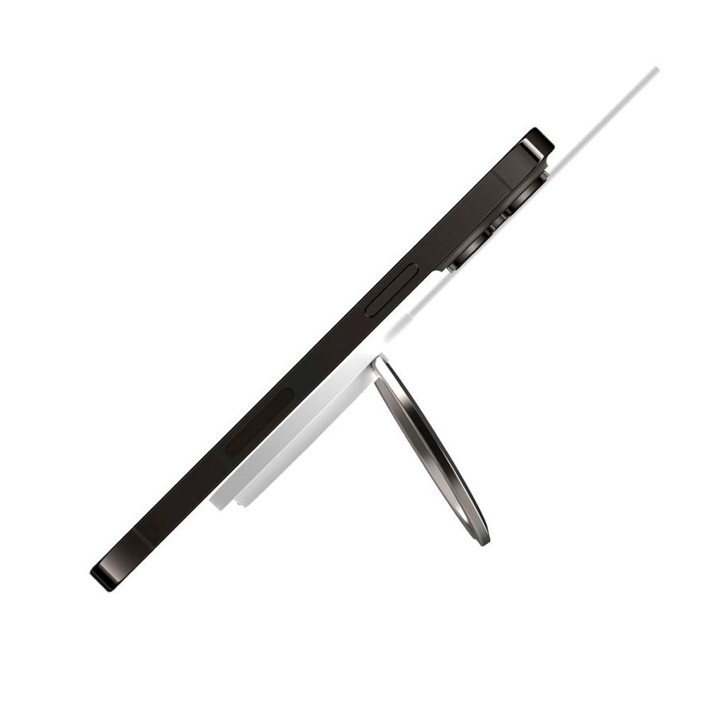 Fixed MagPad Magnetisk 15W Trådløs Oplader - MagSafe Kompatibel - Hvid