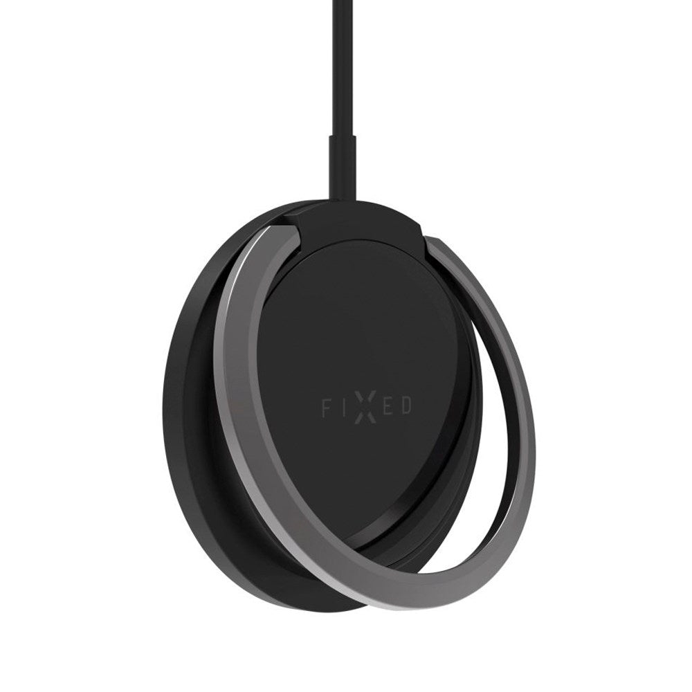Fixed MagPad Magnetisk 15W Trådløs Oplader - MagSafe Kompatibel - Sort