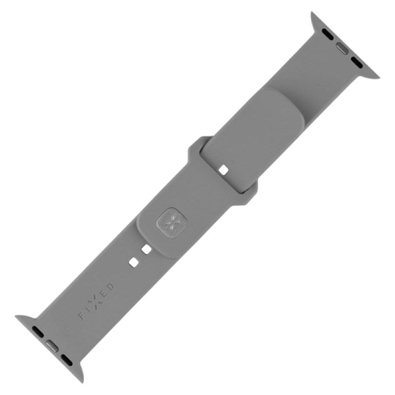 Fixed - Apple Watch (42 / 44 / SE / 45 / 46 / 49mm) Sporty Silikone Rem Sæt - Lysegrå