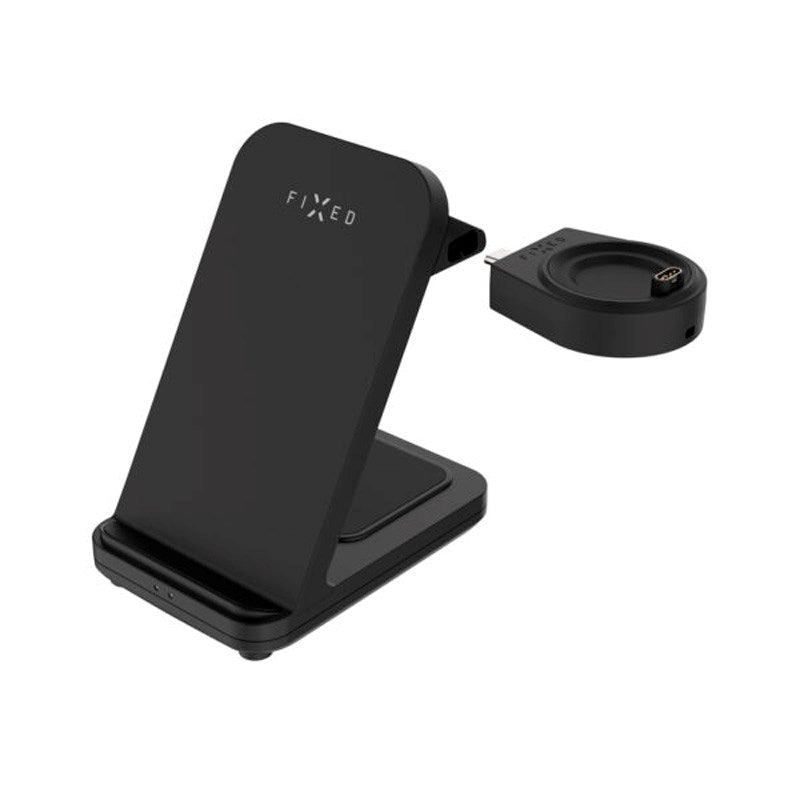 3-i-1 Trådløs Oplader til Garmin Smartwatch - Fixed - Sort