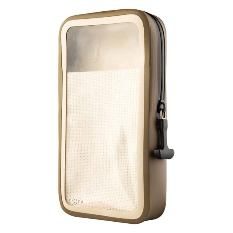 Fixed Vandtæt Etui til Mobil - Mål: 95 x 186mm - Beige / Gennemsigtig