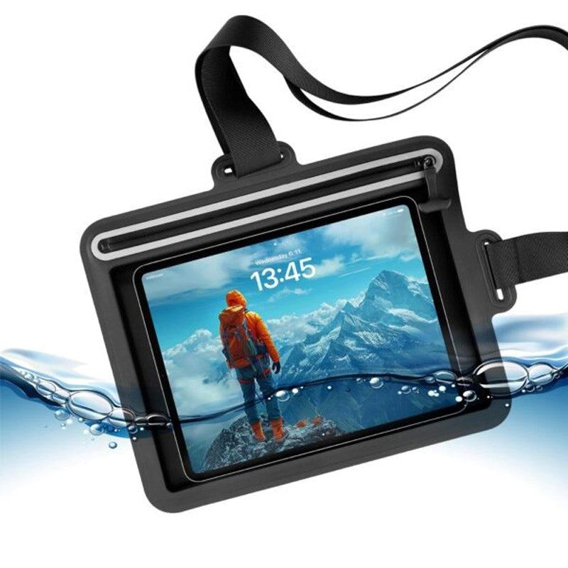 Fixed Vandtæt Tablet 11" Etui - Maks. Mål: 297 x 223mm - Sort / Gennemsigtig