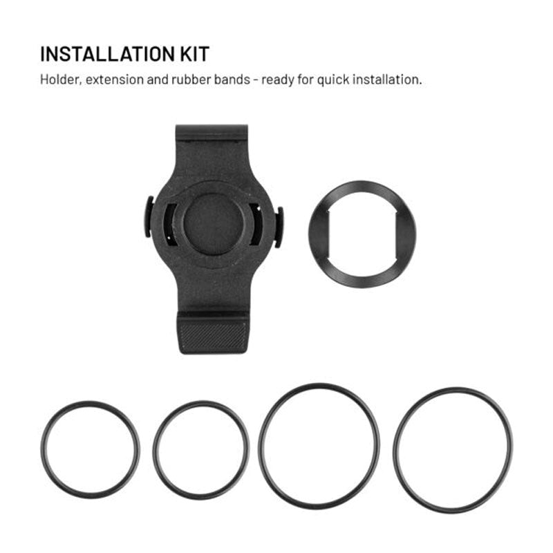 Fixed Cykel Monteringssæt til Garmin Smartwatch (22mm) & Garmin Edge Cykelcomputer - Sort