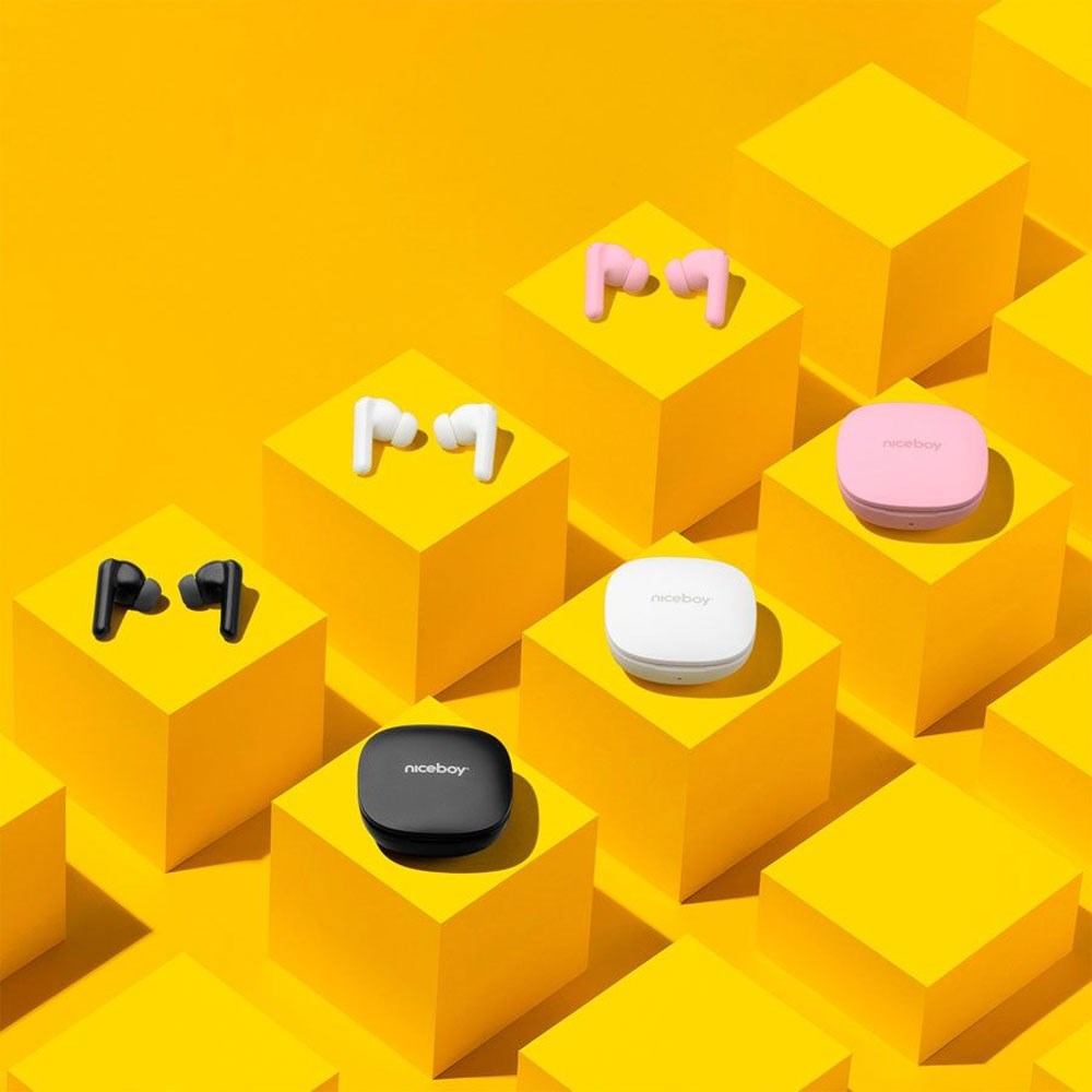 Niceboy HIVE Pins Pro 4 ANC True Wireless Høretelefoner - In-Ear - Hvid