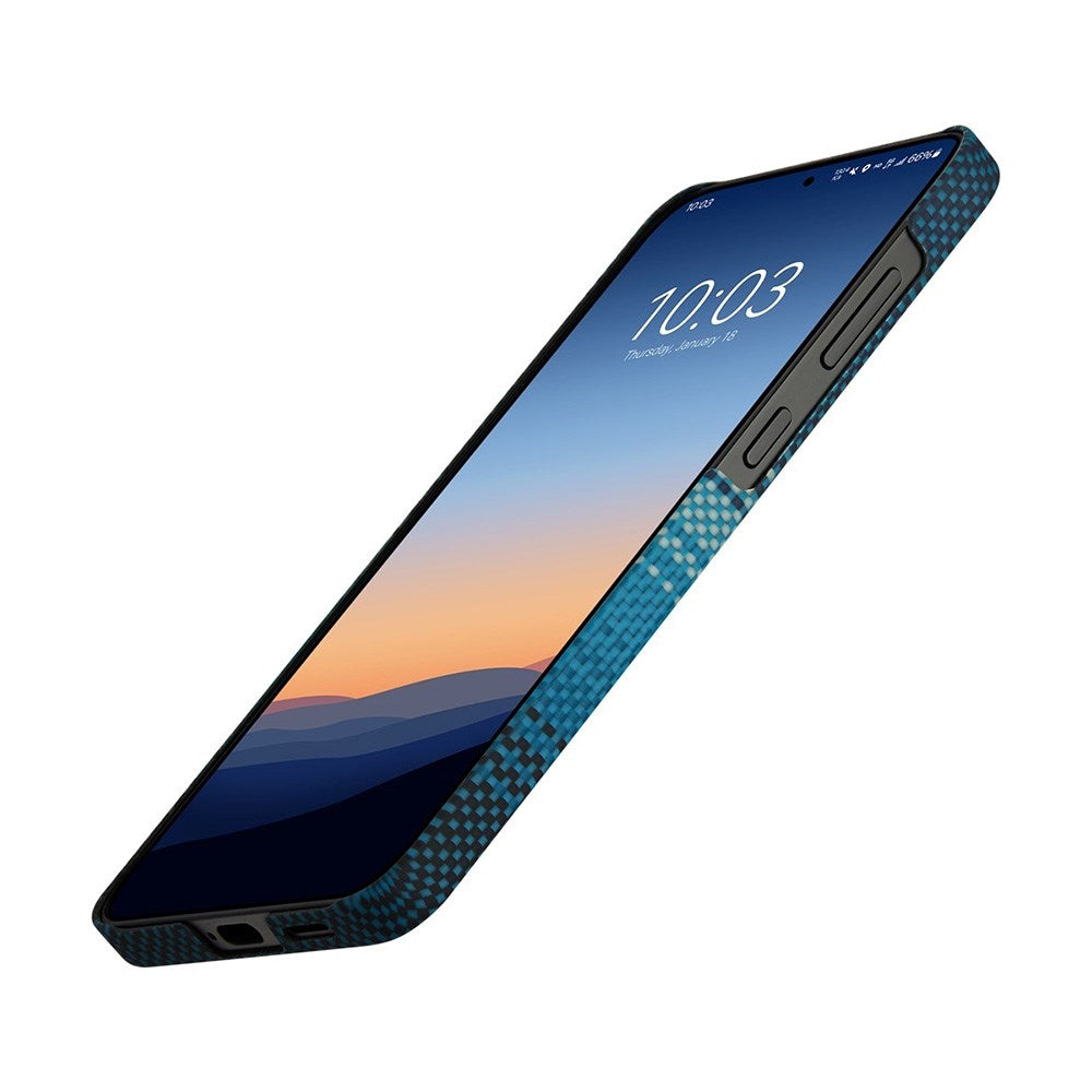 Samsung Galaxy S25 PITAKA Tactile Woven Bagside Cover - MagSafe Kompatibel - Moonrise