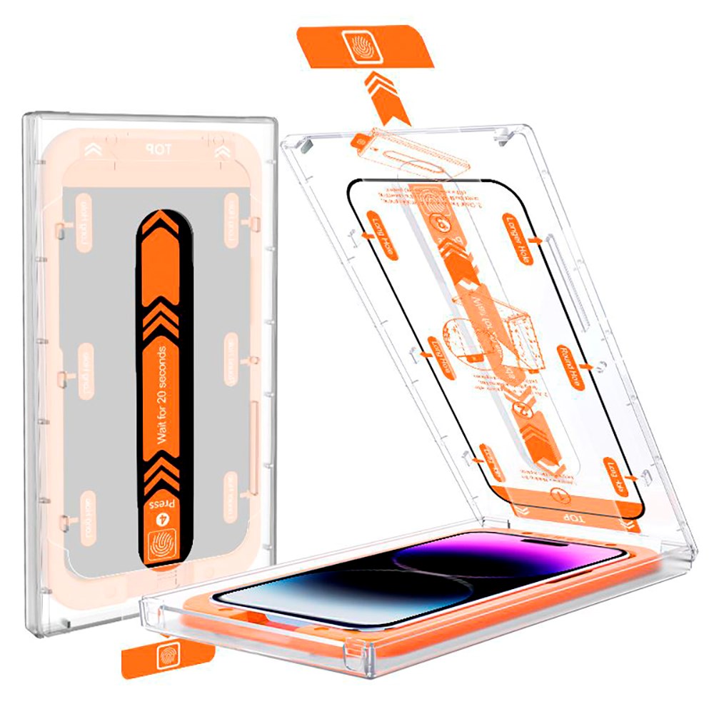 iPhone 11 / XR Mobile Origin Beskyttelsesglas - 2 stk. - Case Friendly - Sort Kant