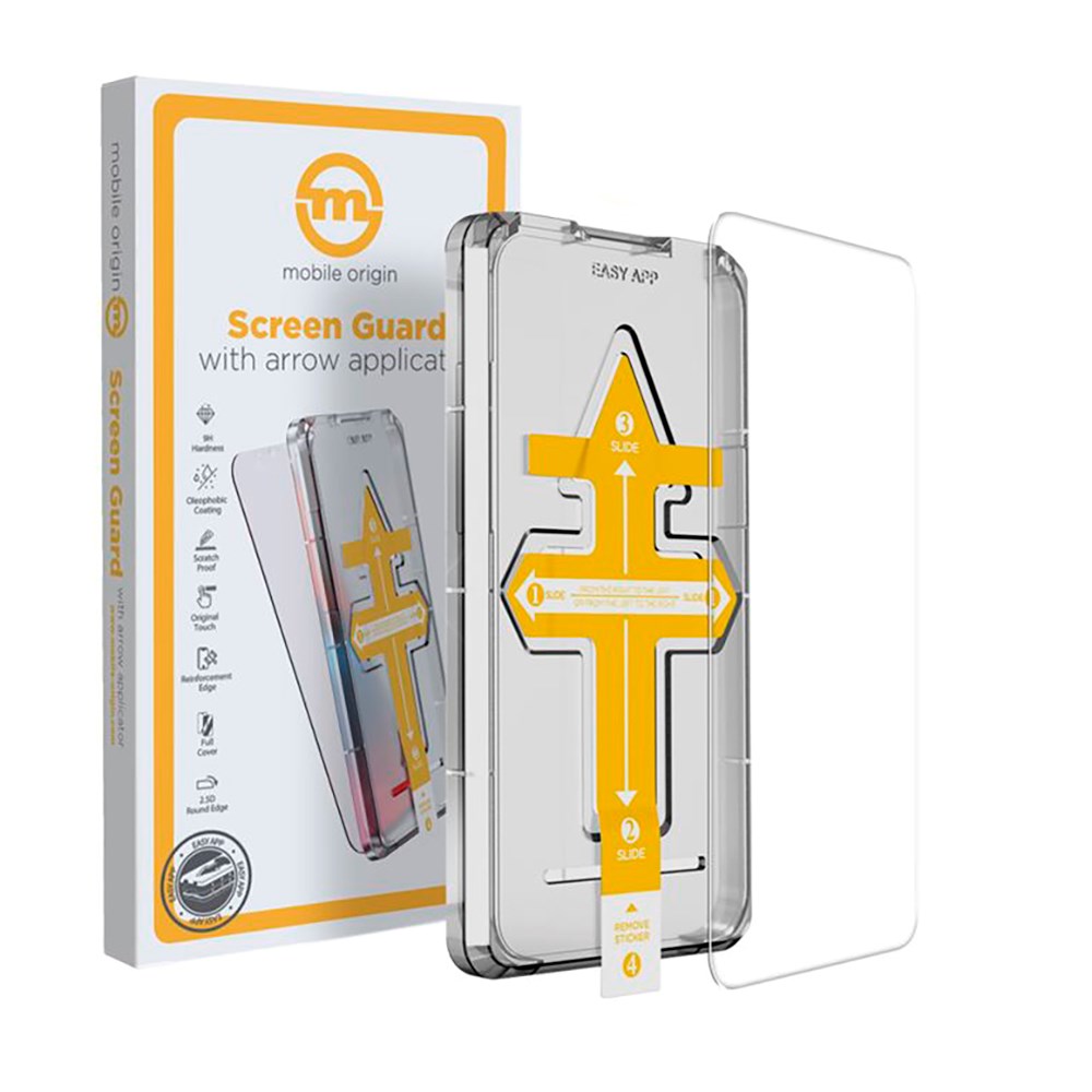 Samsung Galaxy S24 Mobile Origin Skærmbeskyttelse - Case Friendly - Gennemsigtig