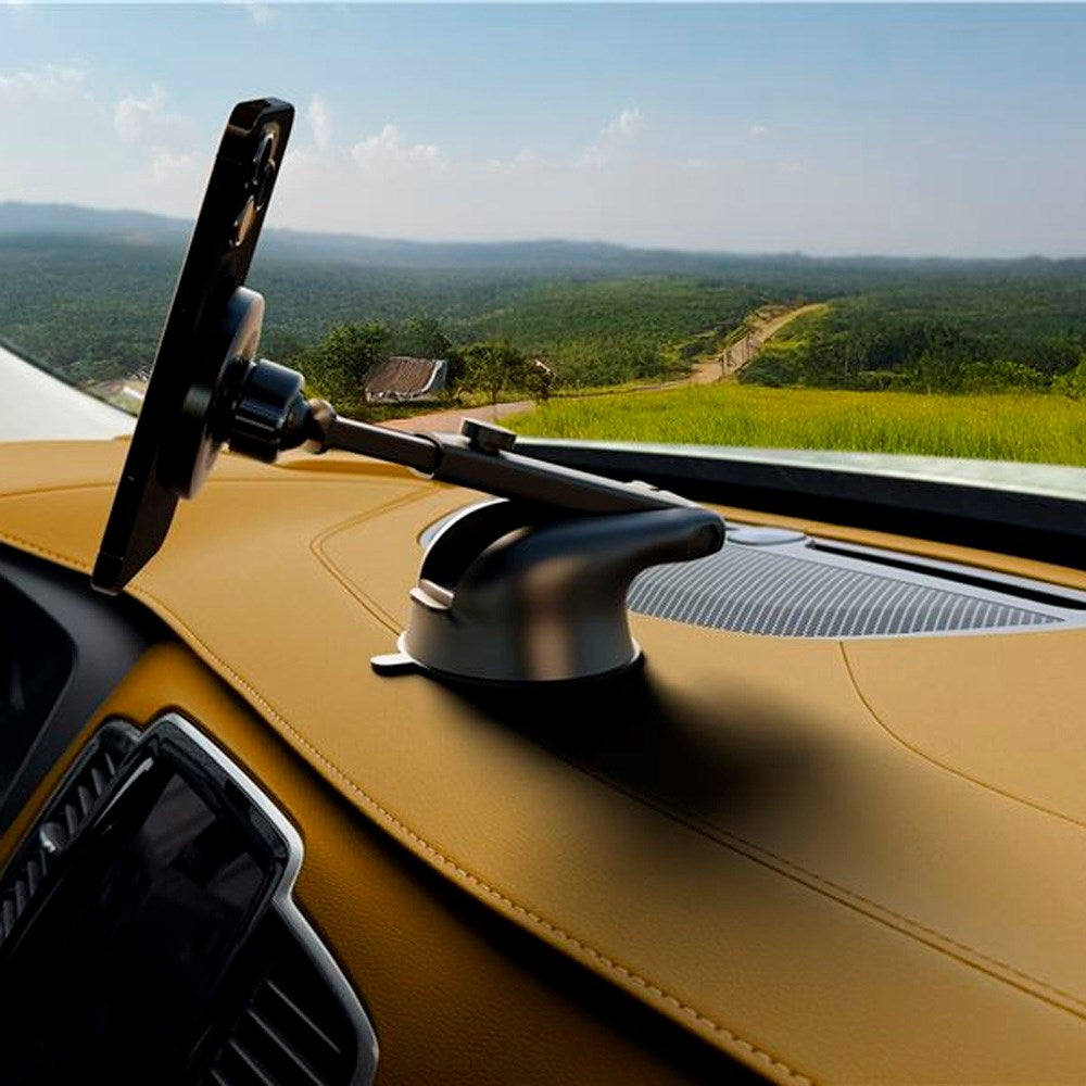 Trådløs Mobiloplader til Bil - Mobile Origin MO4 - 15W - MagSafe Kompatibel - Sort