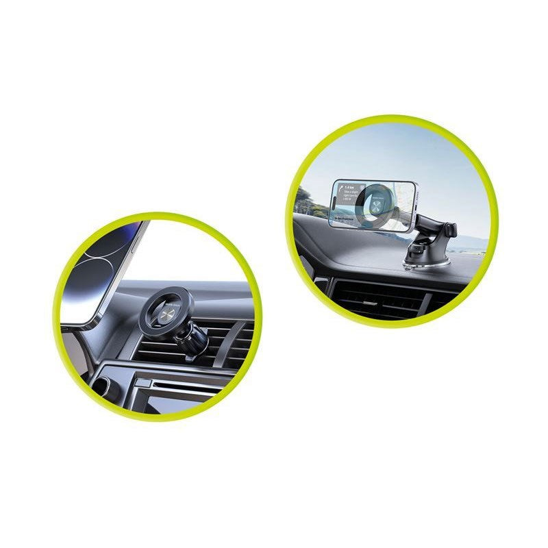 Mobile Origin 2-i-1 Mobilholder til Bil til Instrumentbræt & Ventilation - Sort