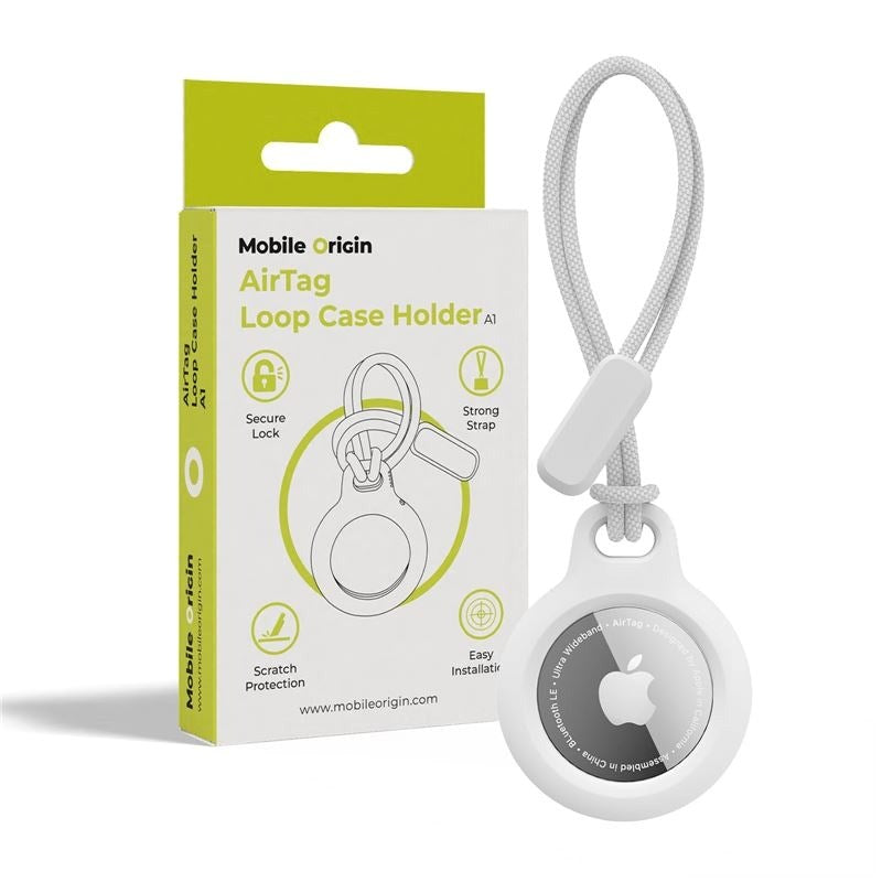 Mobile Origin AirTag 1. & 2. Gen. Loop Cover - Hvid