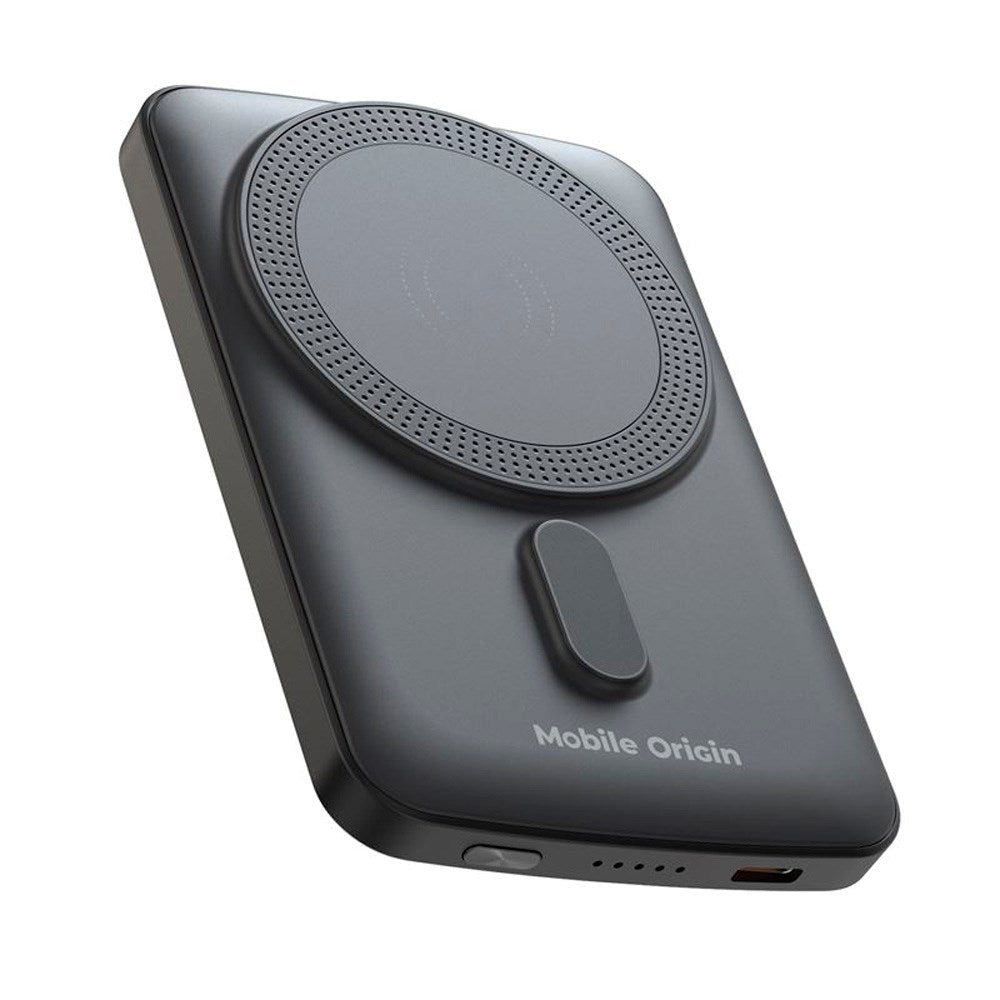 Mobile Origin Powerbank - 20W - 5000mAh - LED-Display - USB-C Stik - Grå