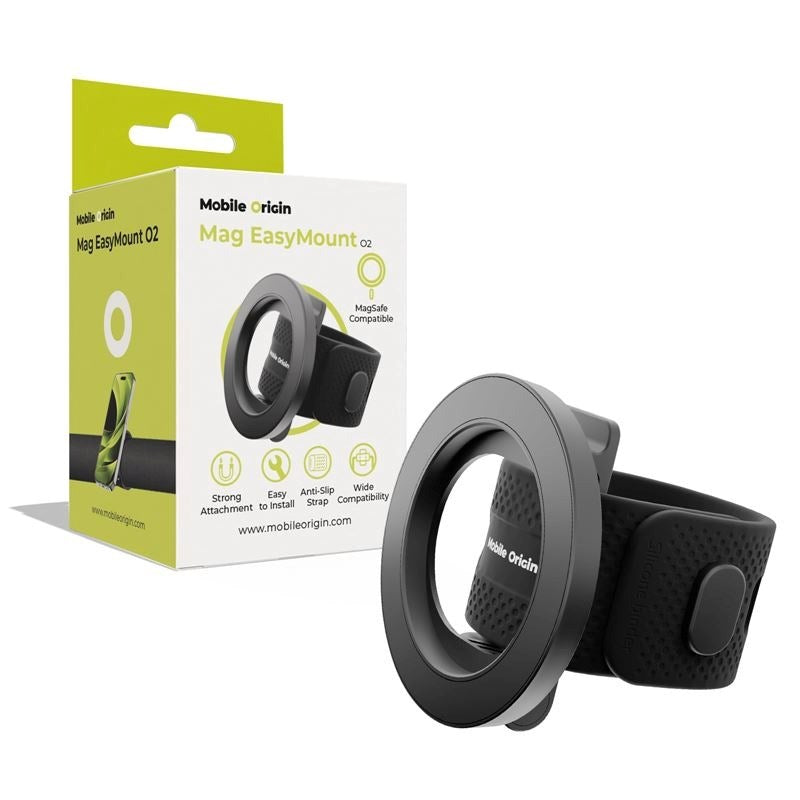 Mobile Origin MagEasy Mobilholder til Cykel - MagSafe Kompatibel - Sort