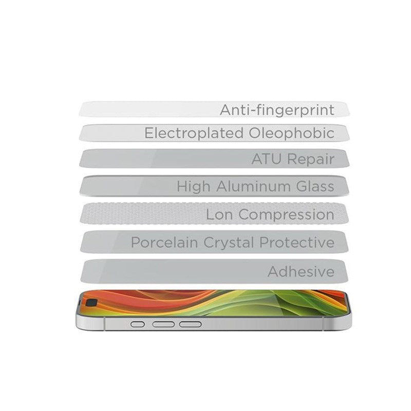 Samsung Galaxy Z Fold7 Mobile Origin EasyGlass Beskyttelsesglas - Gennemsigtig / Sort Kant