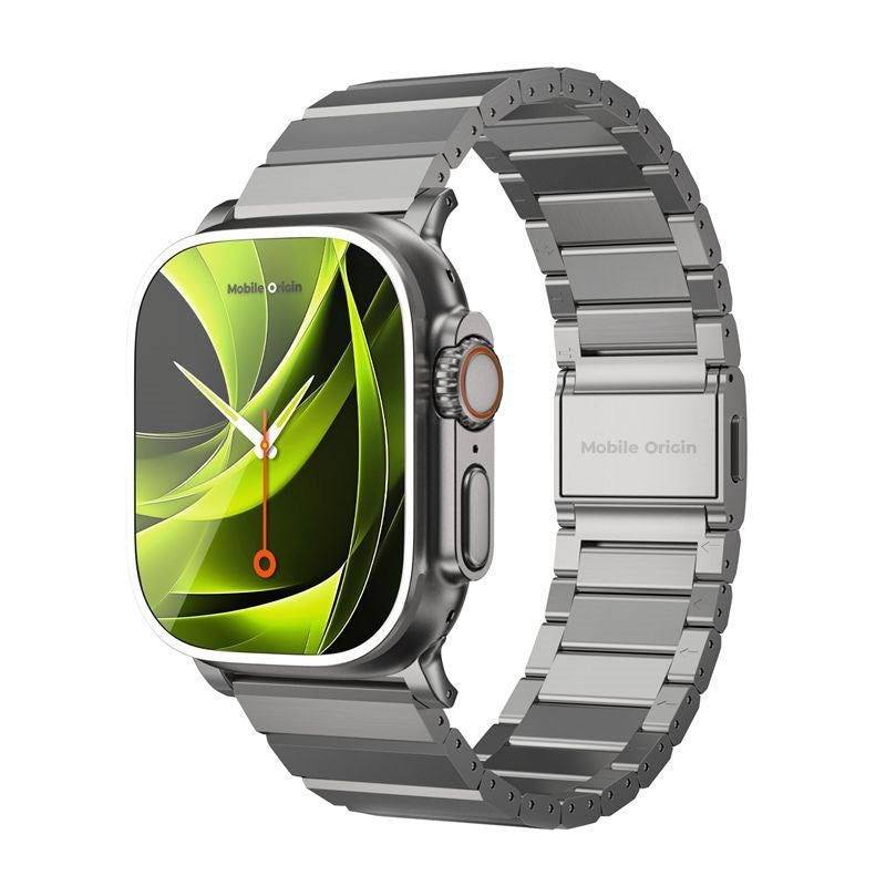 Apple Watch (42/44/SE/45/46/49mm) Mobile Origin Titanium Urrem - Sølv