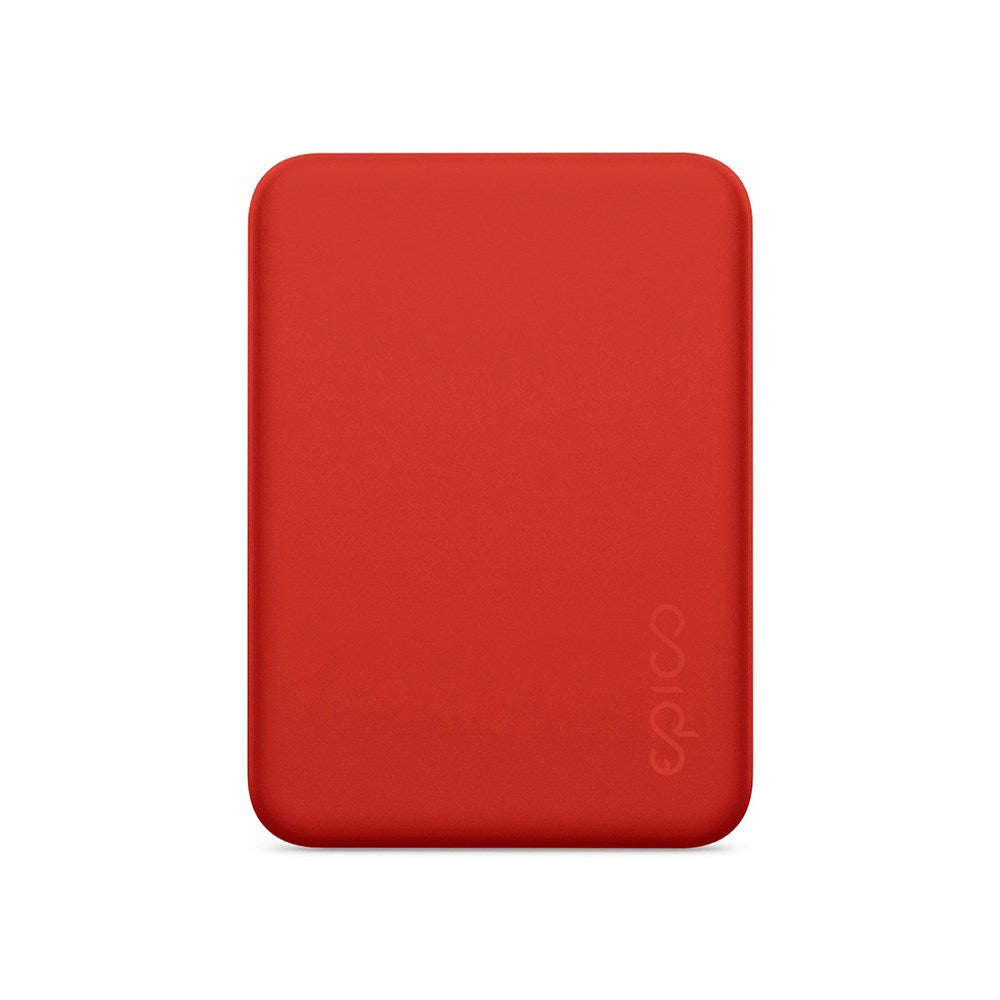 Epico 15W Trådløs Magnetisk Powerbank 4.200 mAh m. USB-C & Lightning Kabel - MagSafe Kompatibel - Rød