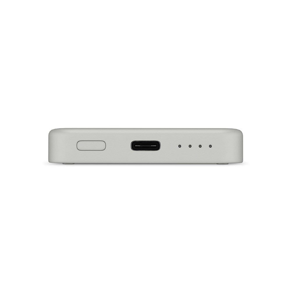 Epico 15W Trådløs Magnetisk Powerbank 4.200 mAh m. USB-C & Lightning Kabel - MagSafe Kompatibel - Grå