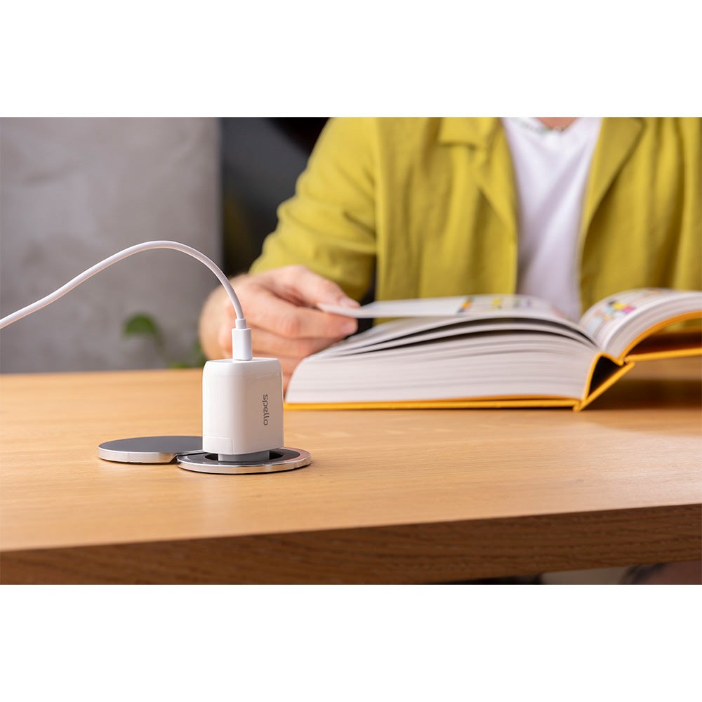 Spello 20W Vægoplader m. USB-C - Power Delivery - Hvid