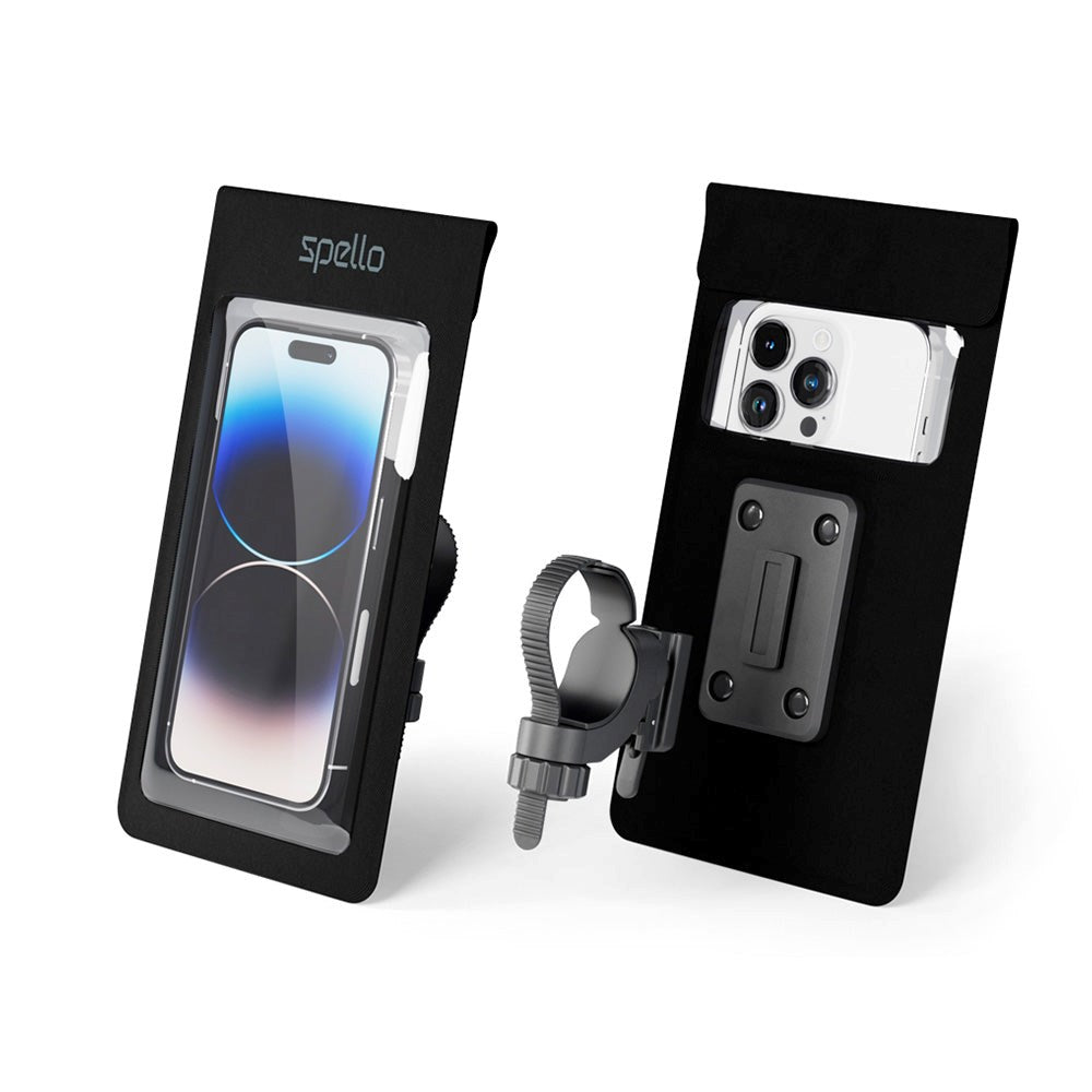 Spello Vandtæt Holder til Cykel - Maks. Mobil 165 x 95 mm - Sort