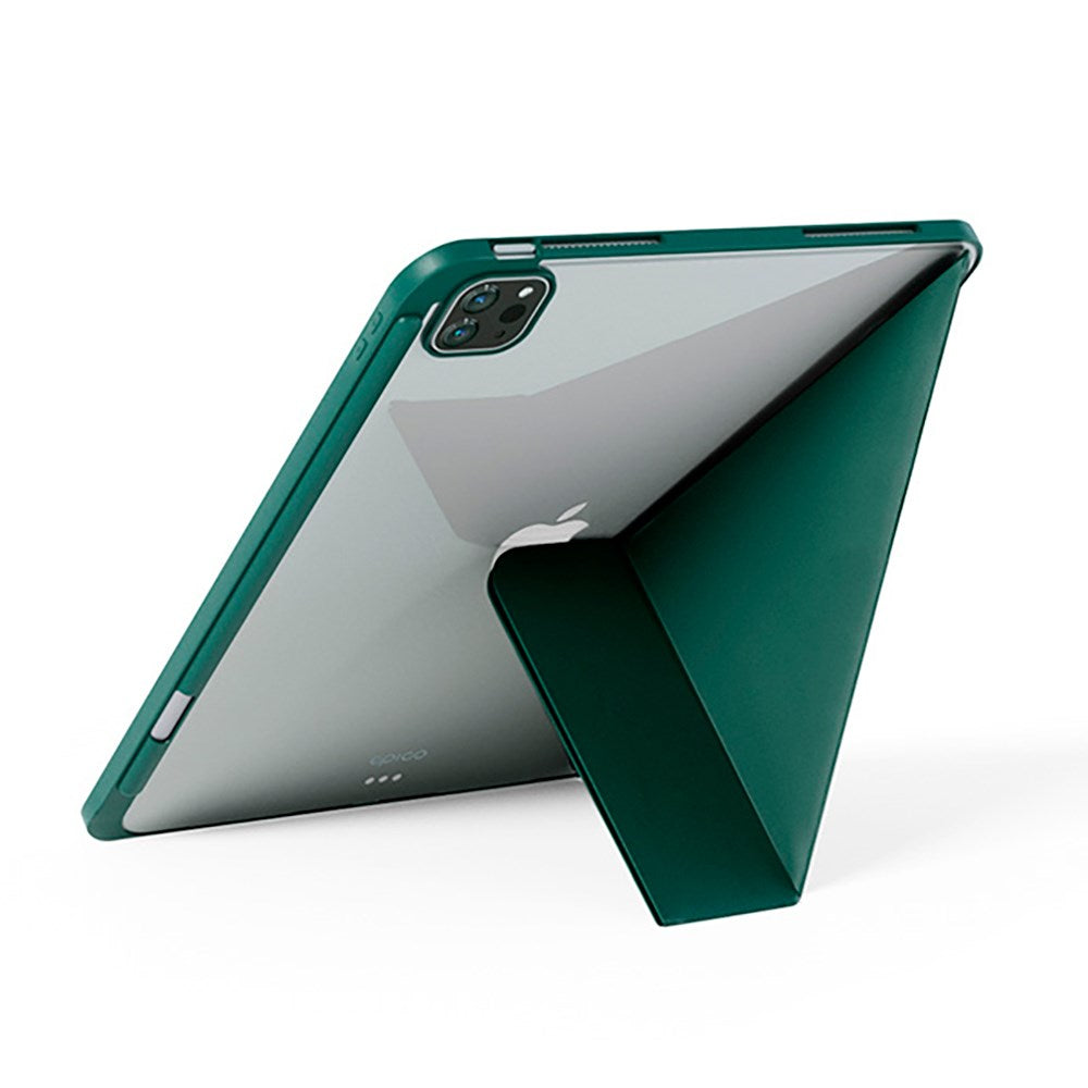 iPad Air 10.9-11" (2025-2020) / Pro 11" (2022-2018) Epico Hero Flip Case - Origami - Grøn