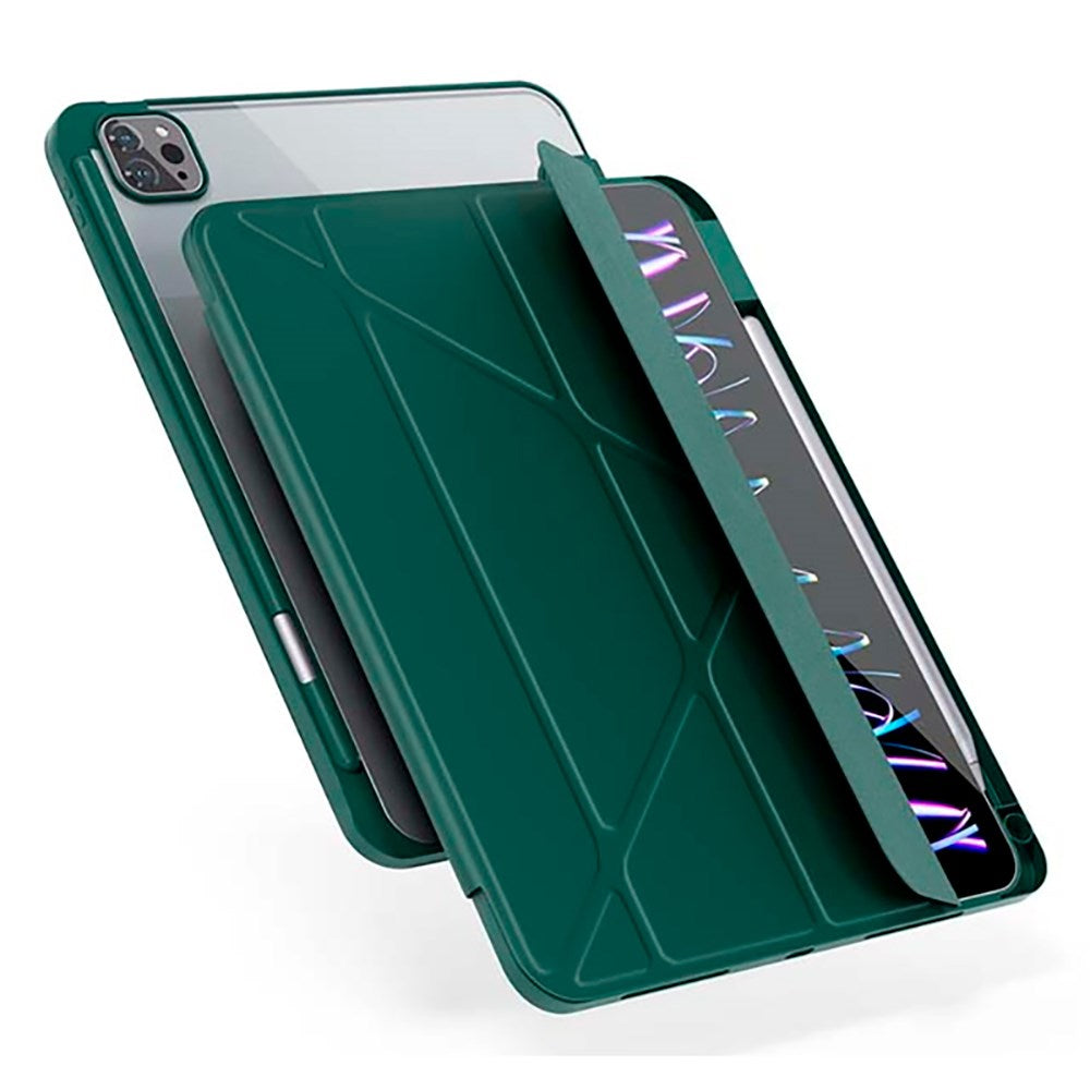 iPad Air 10.9-11" (2025-2020) / Pro 11" (2022-2018) Epico Hero Flip Case - Origami - Grøn