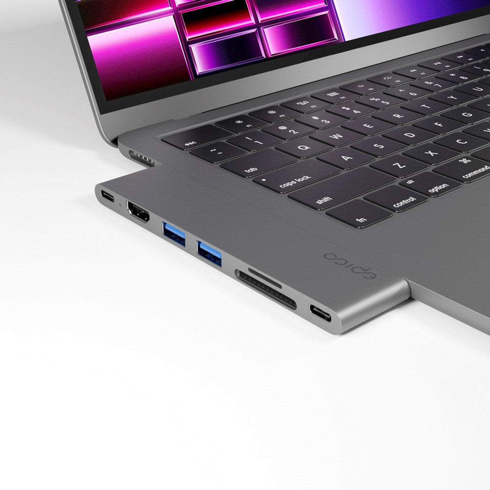 Epico 7-i-en Pro 8K USB-C Adapater - Space Grey