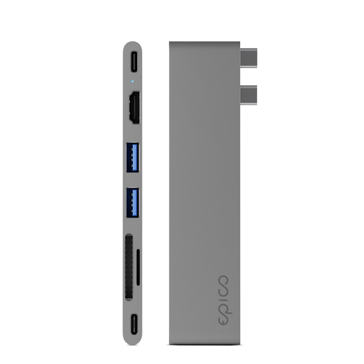 Epico 7-i-en Pro 8K USB-C Adapater - Space Grey
