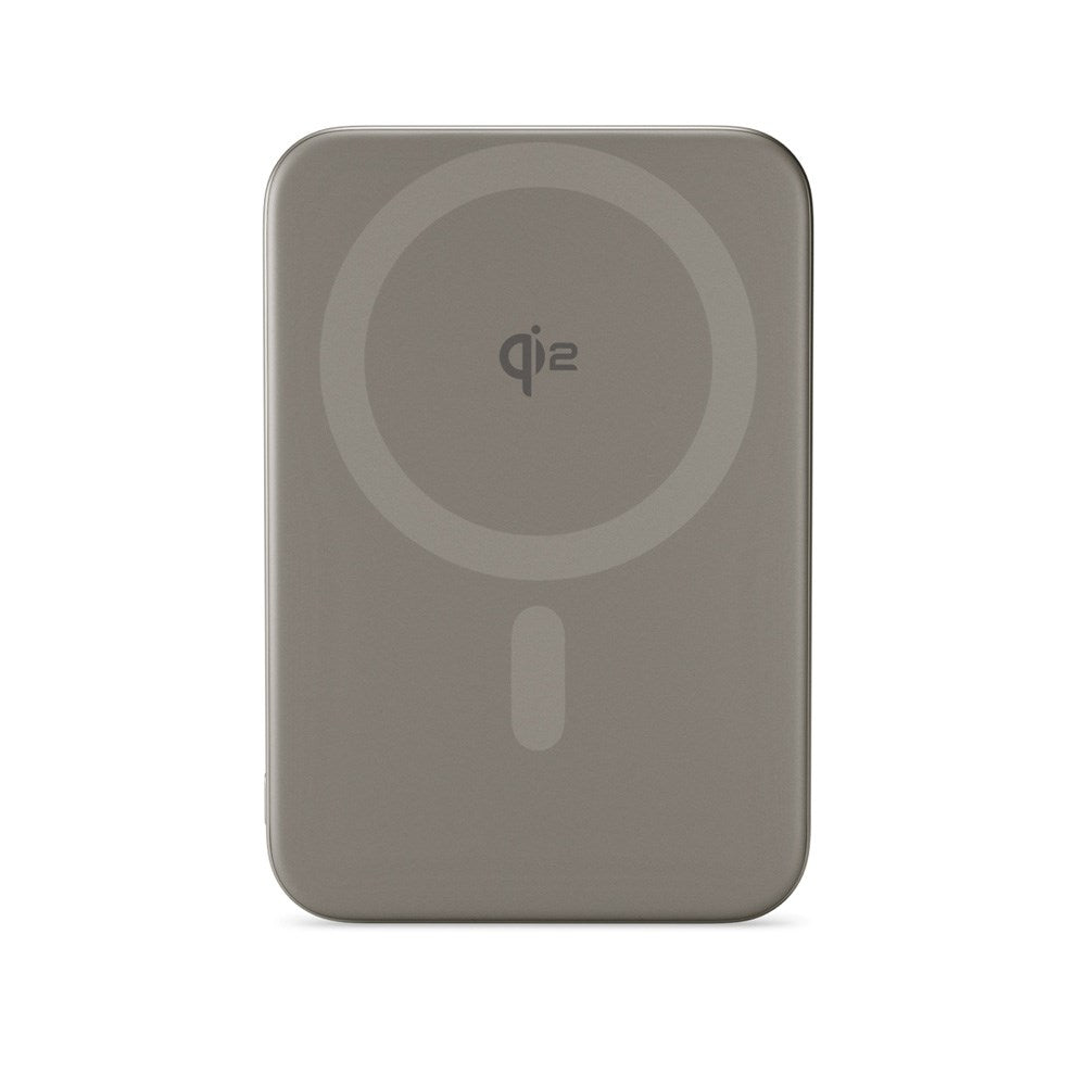 Epico 15W UltraPack EM51 5000 mAh Slim Alu Mag+ Power Bank - m. USB-C - Qi2 / MagSafe Kompatibel - Titanium