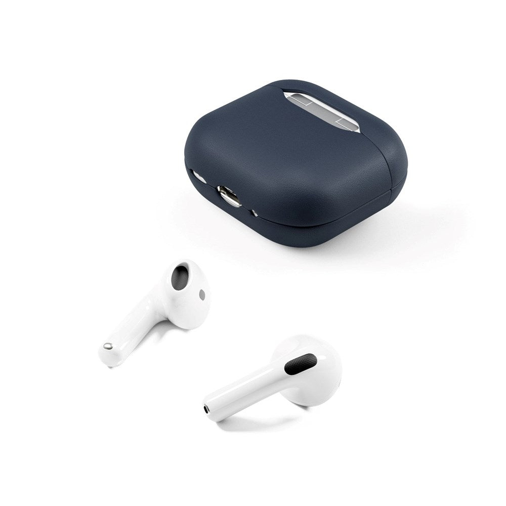 Epico AirPods (4. Gen.) Cover - Ægte Læder - Blå