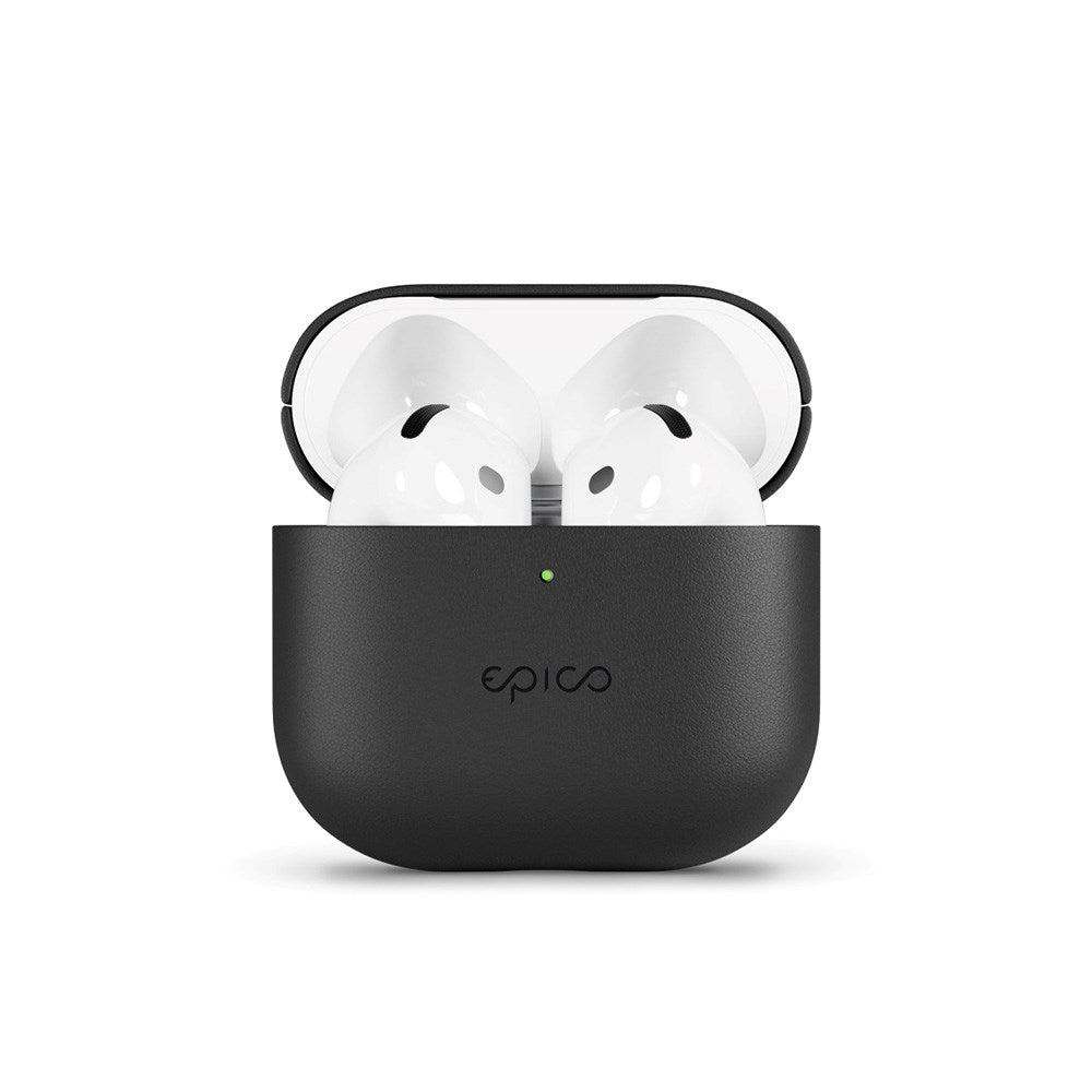 Epico AirPods (4. Gen.) Cover - Ægte Læder - Sort