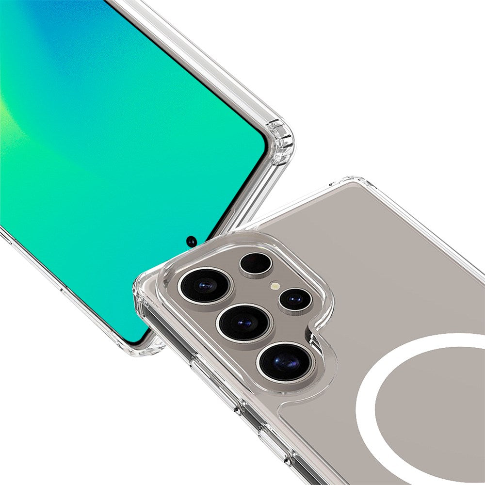 Spello Mag+ Clear Case - Samsung Galaxy S25 Ultra - MagSafe Kompatibel - Gennemsigtig
