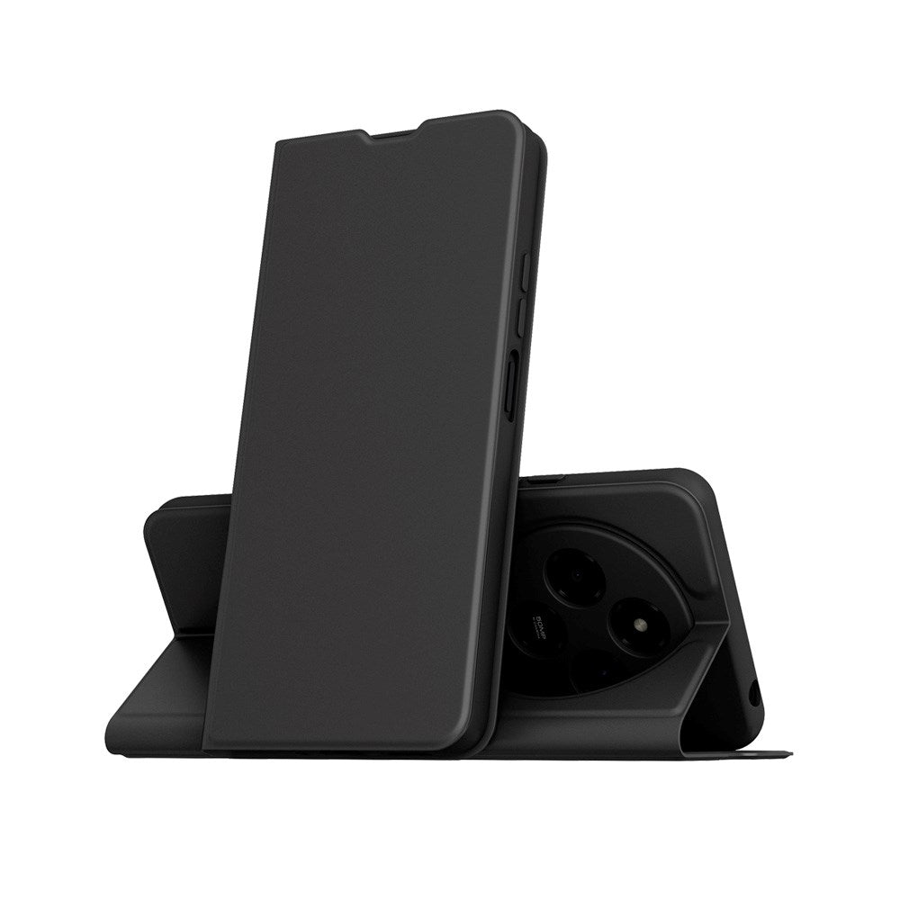 Spello Xiaomi Redmi 14C Kunstlæder Flip Cover m. Ståfunktion - Sort