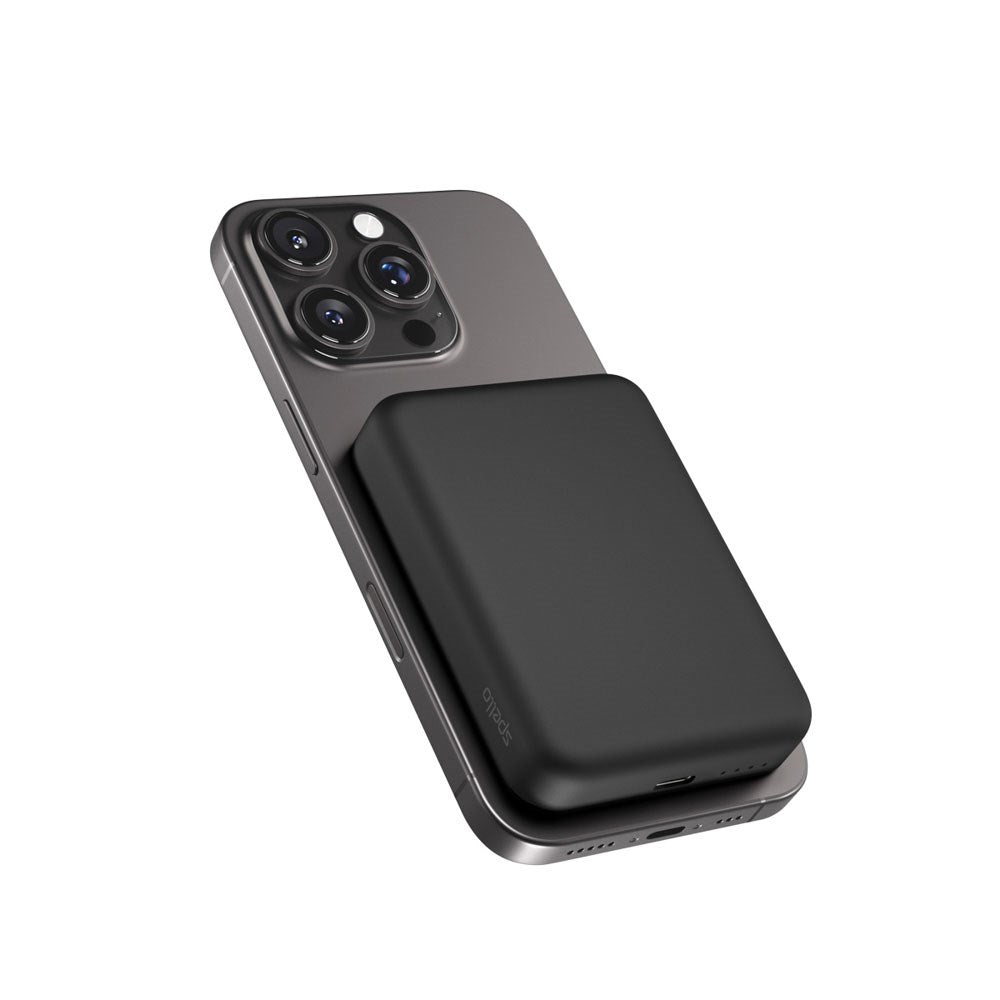 Spello ForcePack 5000mAh Power Bank 15W m. USB-C - MagSafe Kompatibel - Sort