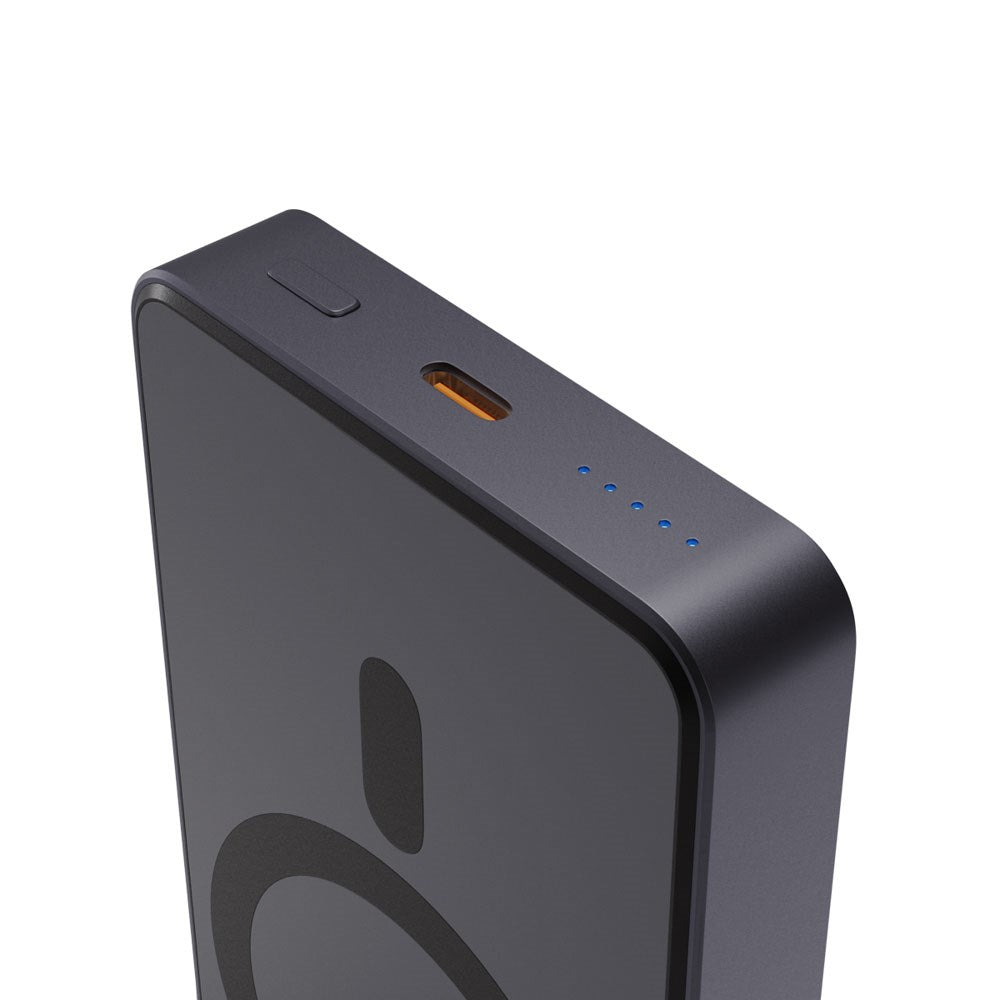 Spello ForcePack 10.000mAh Power Bank 15W m. USB-C - MagSafe Kompatibel - Mørkegrå