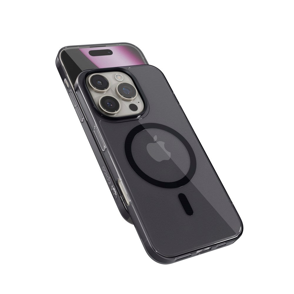 Epico - iPhone 16 Pro - SlimGlass Mag+ Cover - MagSafe Kompatibel - Sort