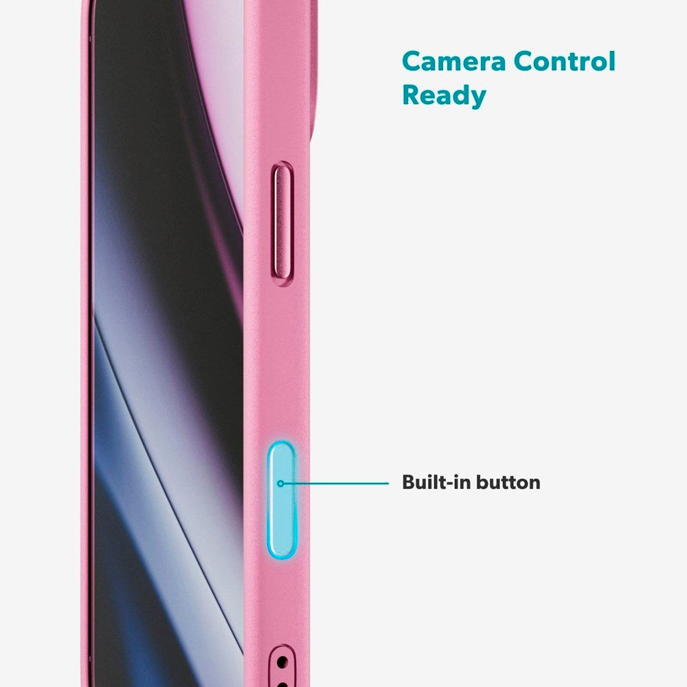 Epico HeroMatte Pro Mag+ Cover - iPhone 17 Pro - MagSafe Kompatibel - Lyserød