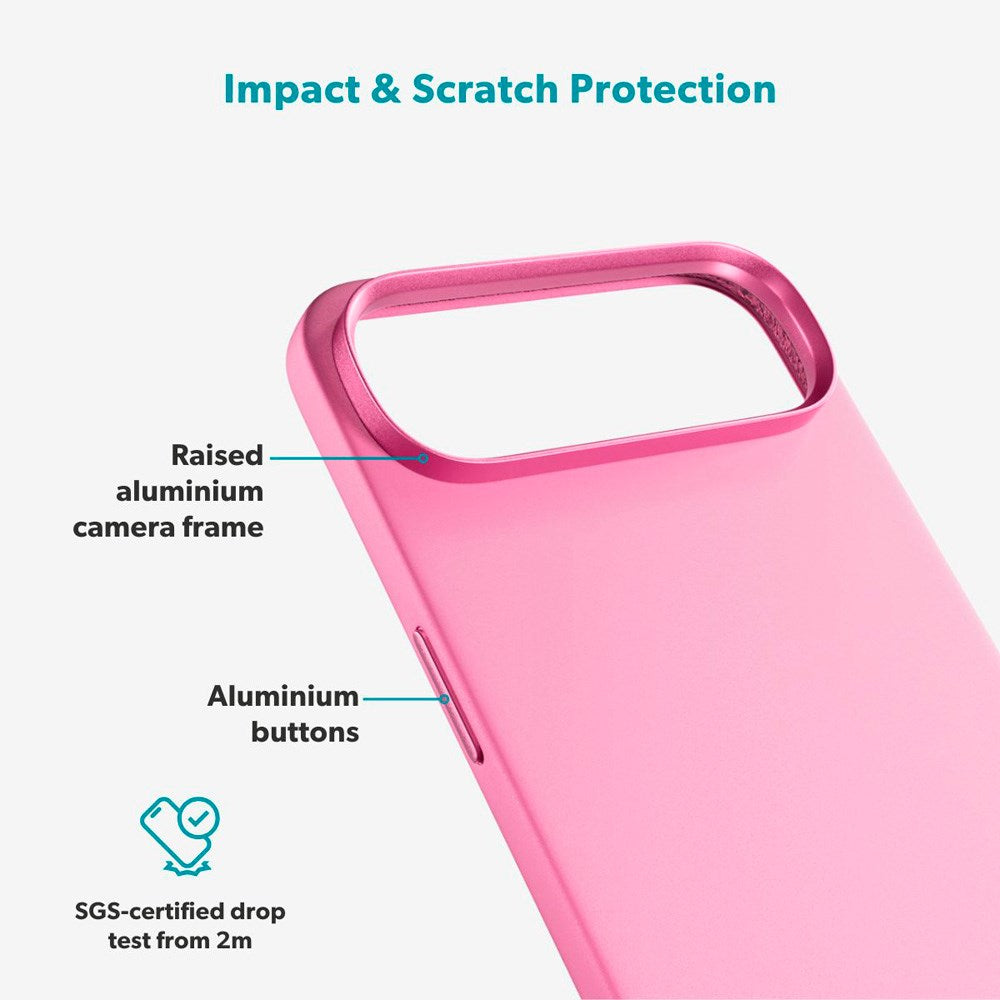 Epico Silicone Pro Mag+ Cover - iPhone Air - MagSafe Kompatibel - Hot Pink