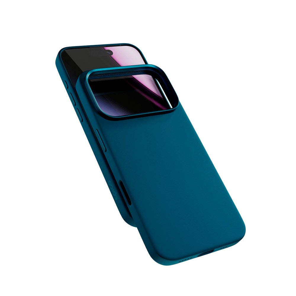 Epico Silicone Pro Mag+ Cover - iPhone 17 Pro Max - MagSafe Kompatibel - Petrol Blue