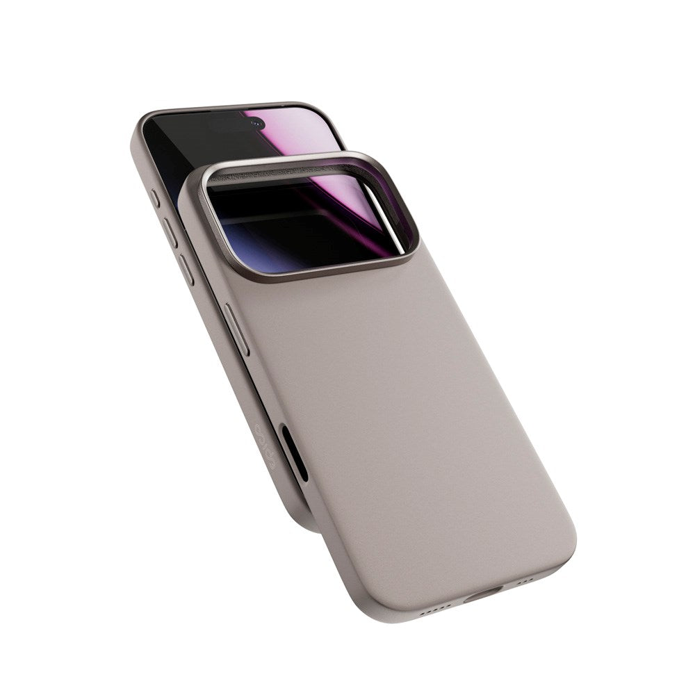 Epico Silicone Pro Mag+ Cover - iPhone 17 Pro Max - MagSafe Kompatibel - Titanium Beige
