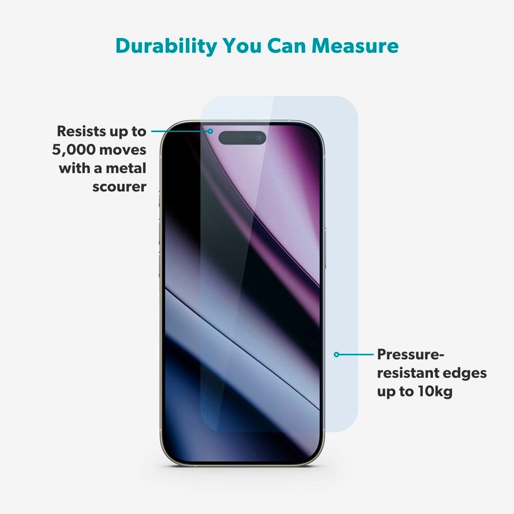 Epico - iPhone 17 Pro - Glass Protector Skærmbeskyttelsesglas - Gennemsigtig