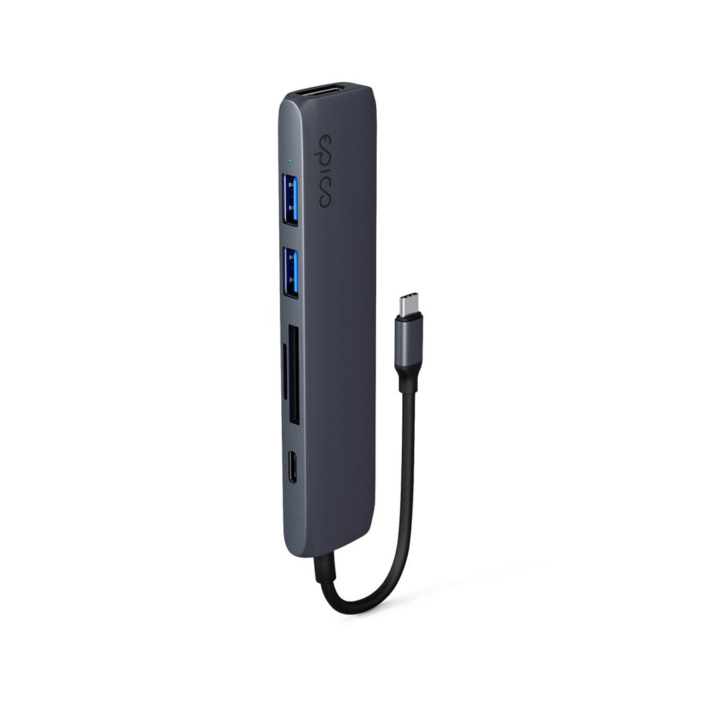 6-i-1 Aluminium Hub 8K - Epico - Midnight