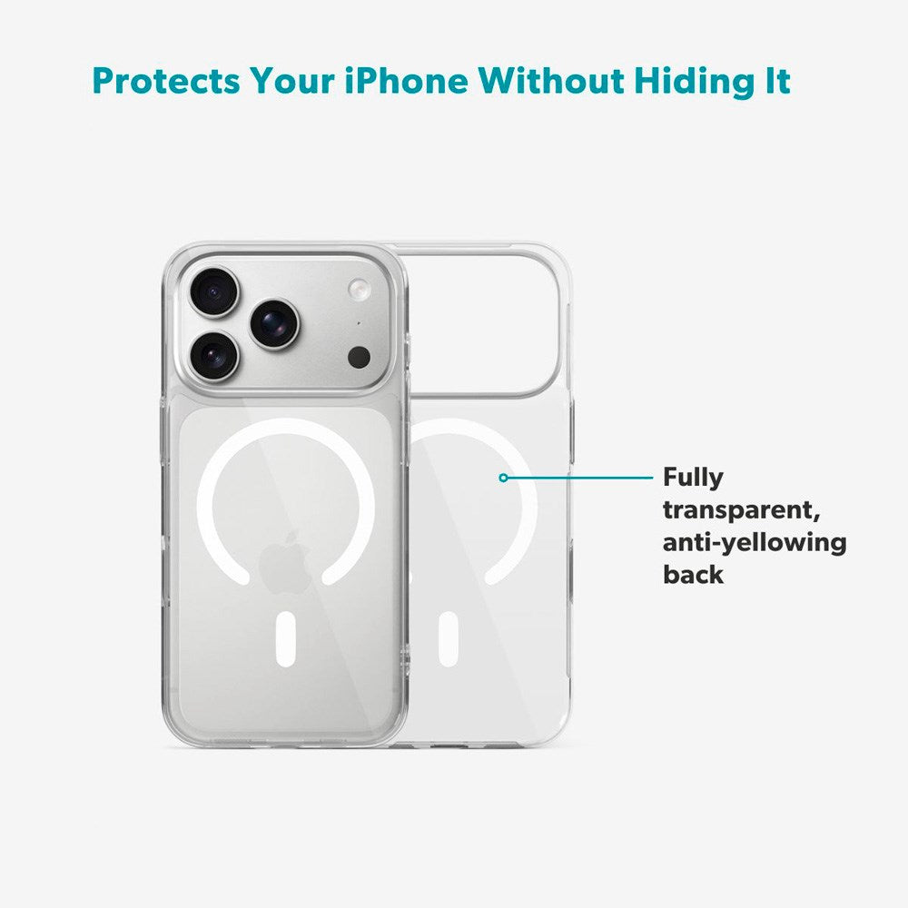 Epico iPhone 17 Pro SlimGlass Pro Mag+ Cover - MagSafe Kompatibel - Gennemsigtig