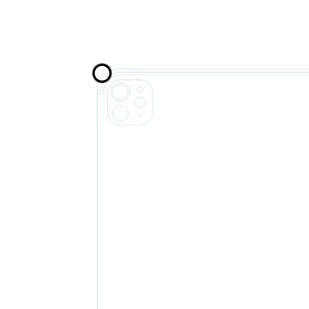 Epico - iPad Pro 11" (2025 / 2024) / Pro 13" (2025 / 2024) Kameralinsebeskyttelsesglas m. Installationsramme - Gennemsigtig