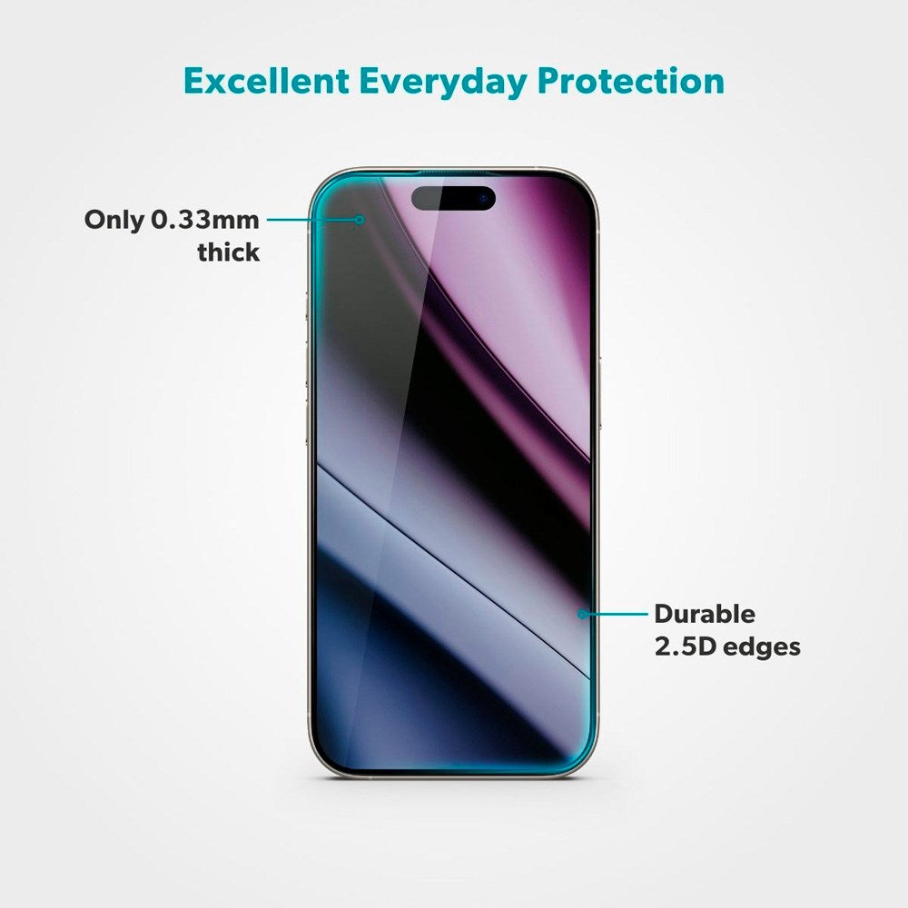 iPhone 17 Pro Epico Beskyttelsessæt - MagSafe Bagsidecover & Skærmbeskyttelse - Gennemsigtig