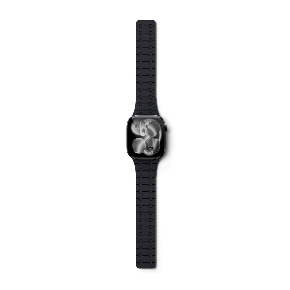 Apple Watch (38/40/SE/41/42) Epico Magnetic+ Silikone Urrem - Sort / Grå