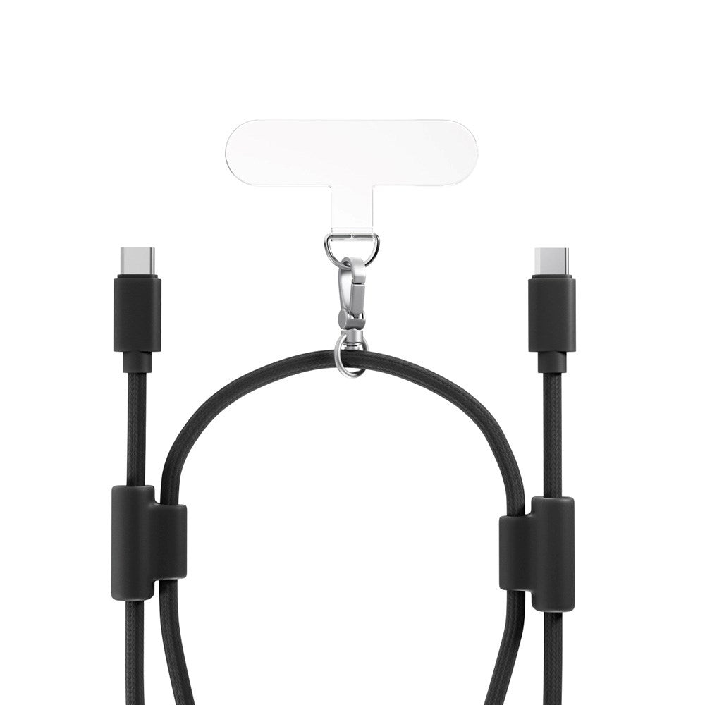 Epico Mobilstrop m. Integreret 60W USB-C til USB-C Kabel - Sort