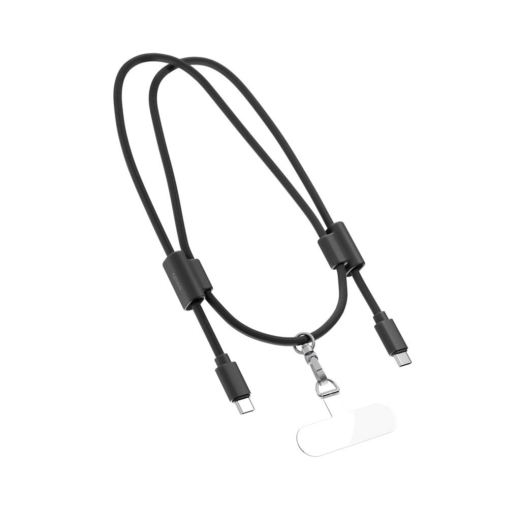 Epico Mobilstrop m. Integreret 60W USB-C til USB-C Kabel - Sort