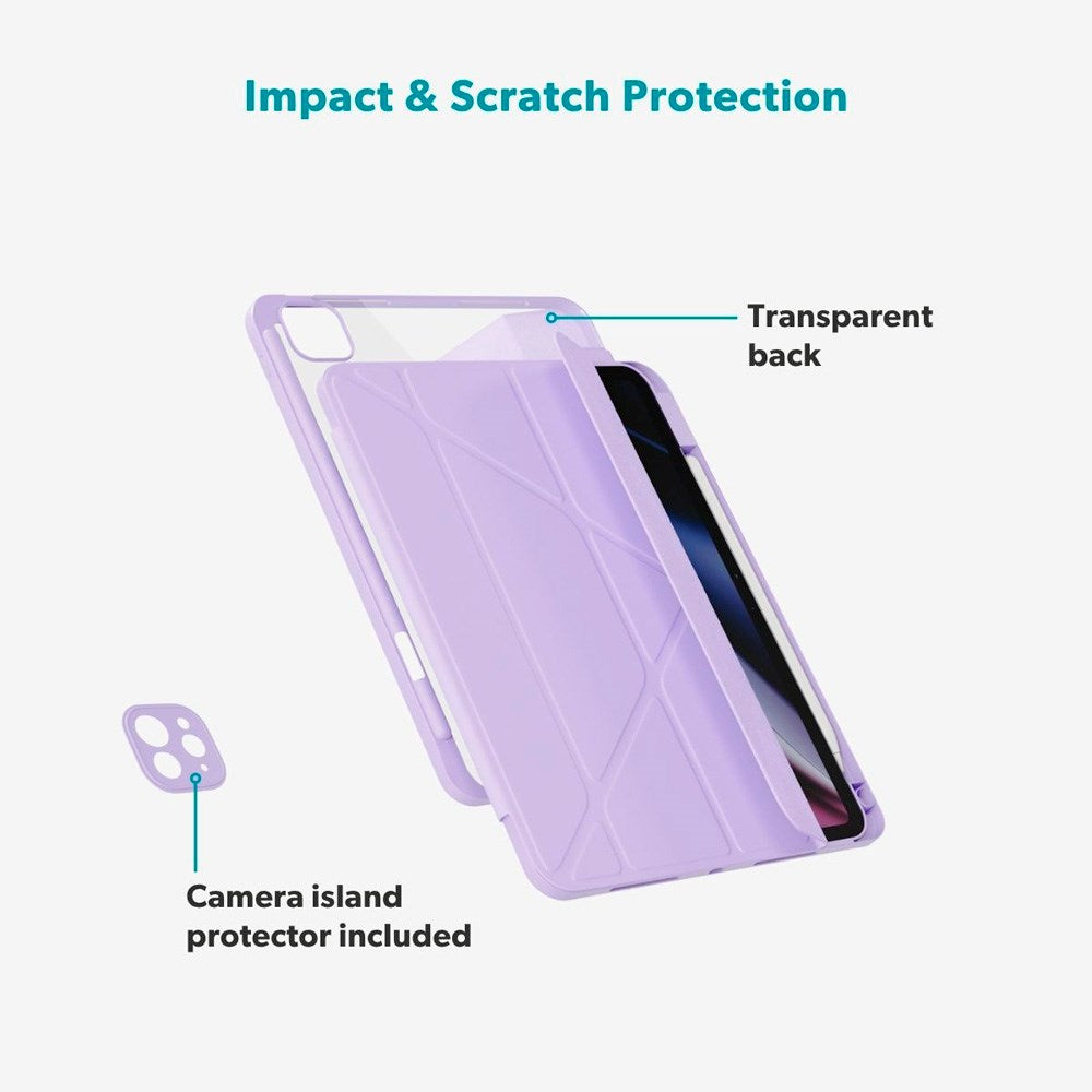 Epico iPad Pro 11" (2022-2018) / Air 11" (2026-2024) / Air 10.9" (2022-2020) Hero Flip Cover - Kamerabeskyttelse - Lilla