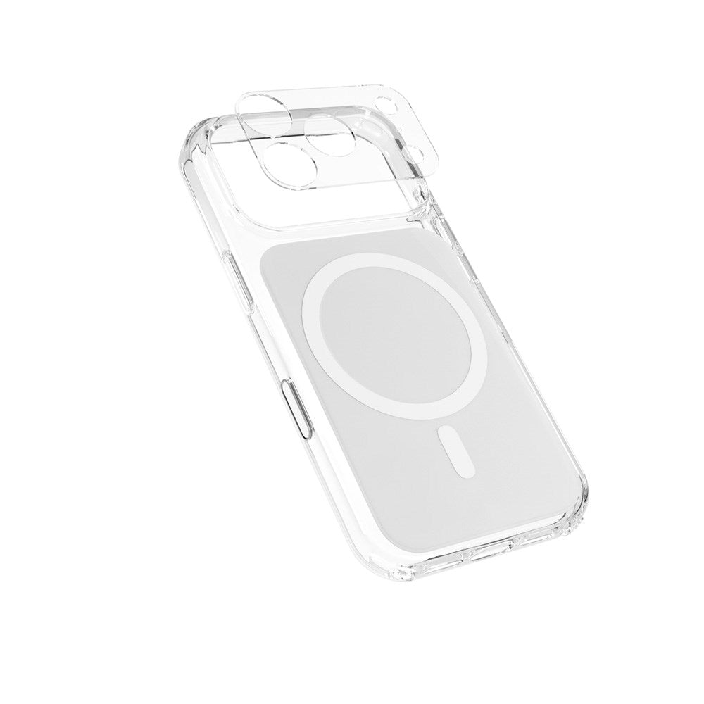 Epico iPhone 17 Pro Tile Mag+ Bagside Cover - MagSafe Kompatibel - Gennemsigtig / Hvid